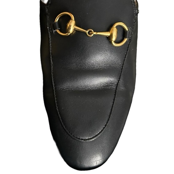 Gucci Princetown Black Leather Mules Size 36 - Picture 5 of 5